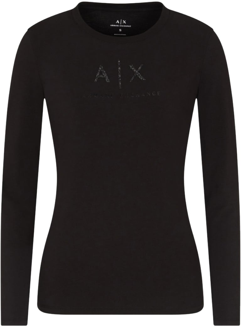 Armani Exchange T-Shirts And Polos Black Zwart