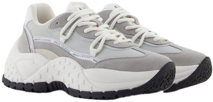 Armani Exchange Sneakers Grey Grijs