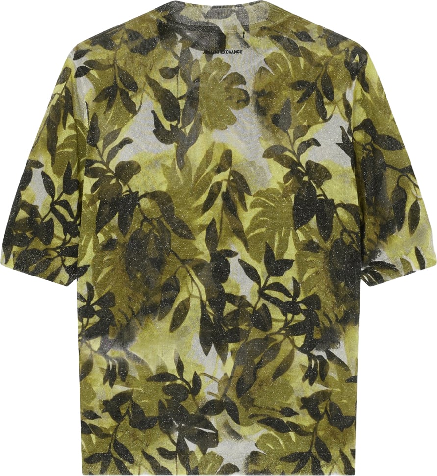 Armani Exchange Sweaters Ibiza Ax Print Donkergroen