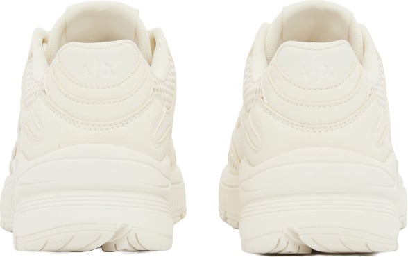 Armani Exchange Sneakers Off White/Pale Gold Wit
