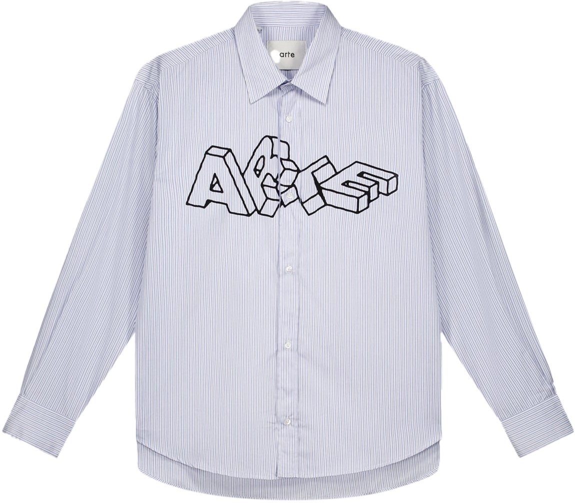 Arte Antwerp Camicia Arte Blocks Striped Divers