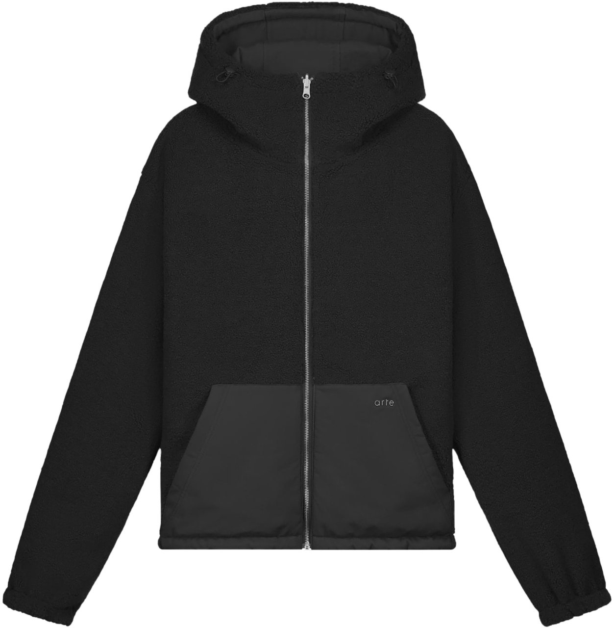 Arte Antwerp Giacca Nylon Technical Nera Zwart