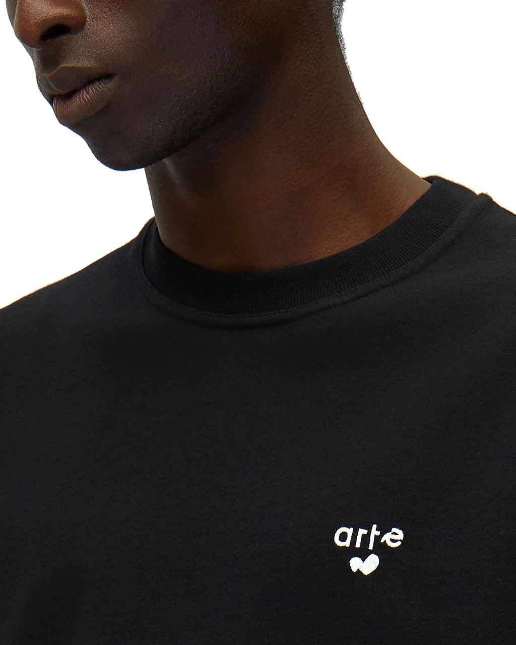 Arte Antwerp T-Shirt Heart Logo Nera Zwart