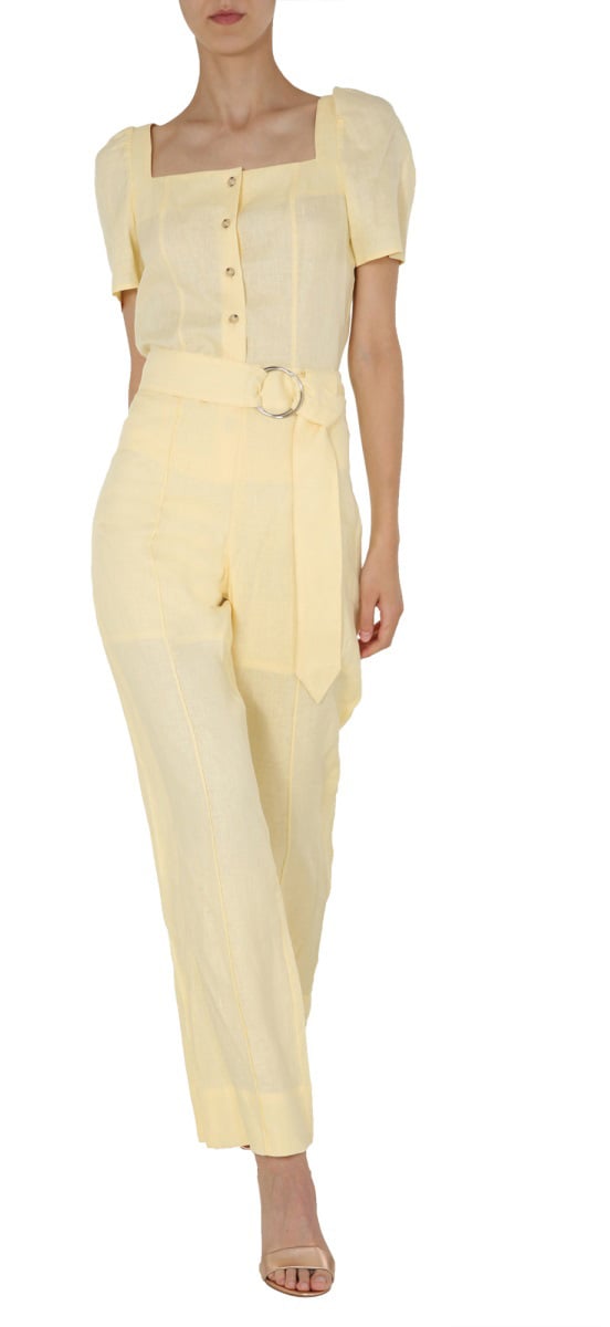 Arte Antwerp Nimue Linen Trousers Neutraal