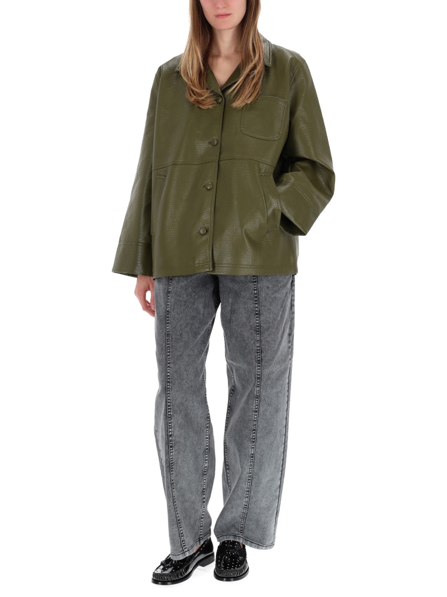 Arte Antwerp Beah Boxy Green Jacket Grijs