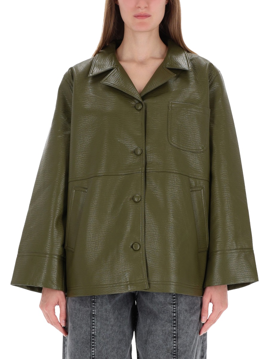 Arte Antwerp Beah Boxy Green Jacket Grijs