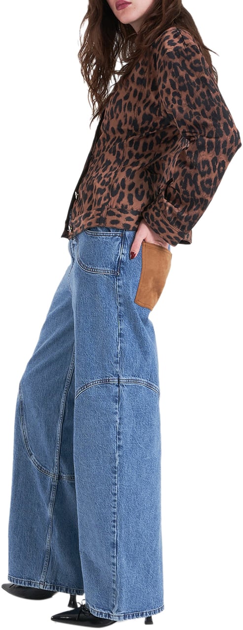 Arte Antwerp Jacket with animal print 'Bene' Bruin