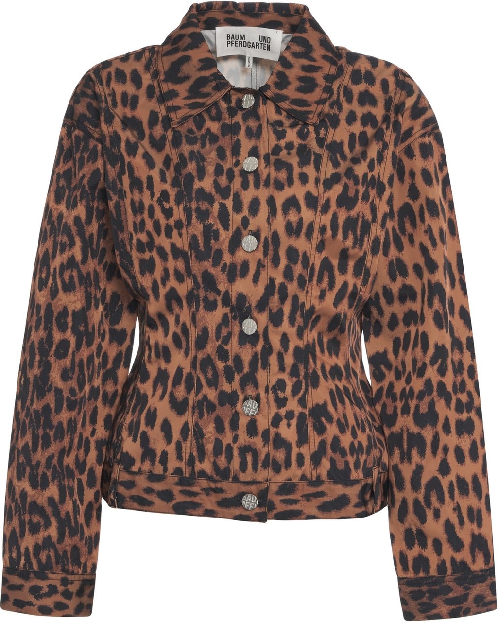 Arte Antwerp Jacket with animal print 'Bene' Bruin