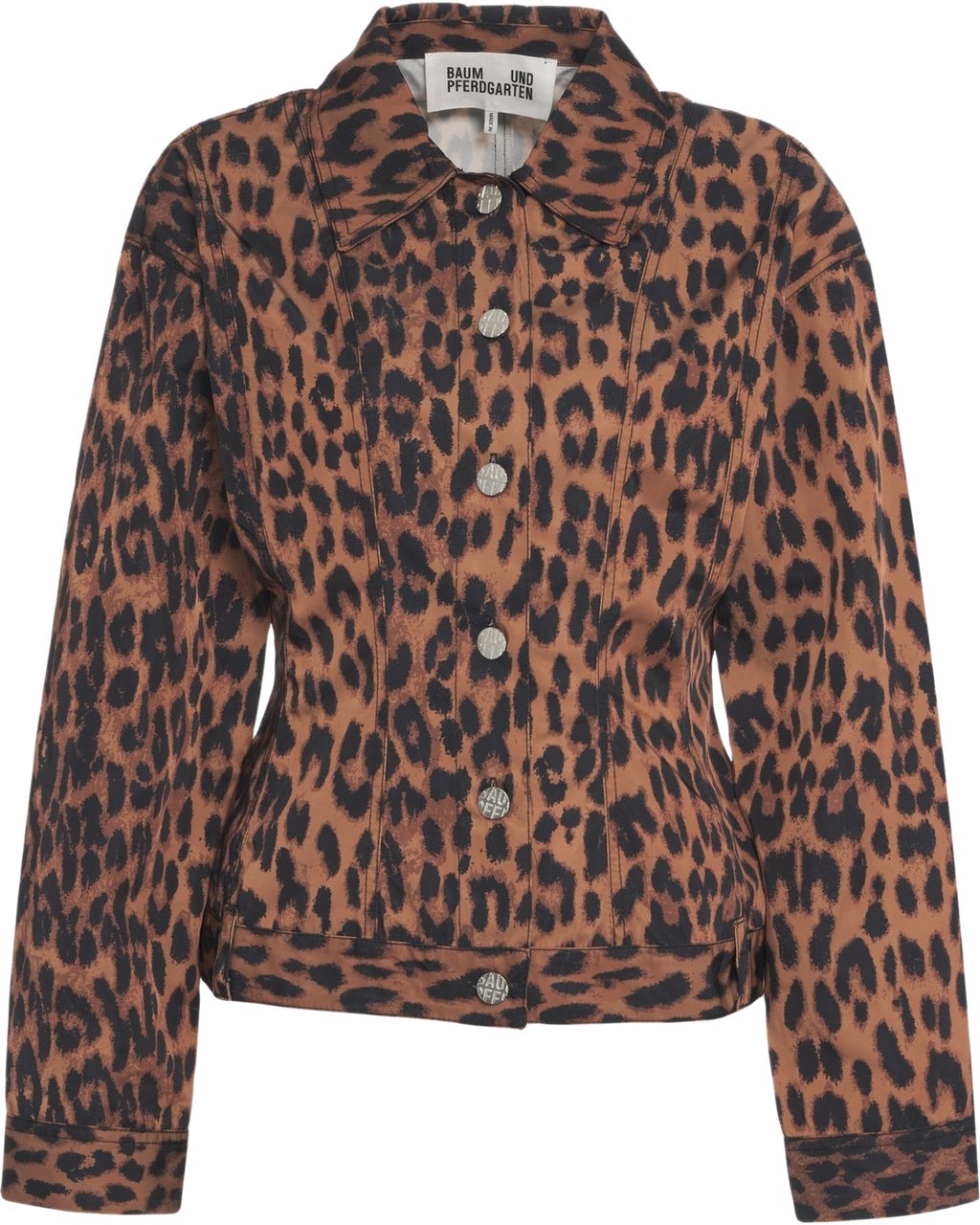 Arte Antwerp Jacket with animal print 'Bene' Bruin