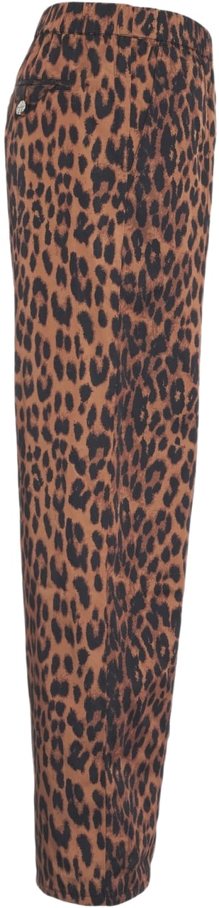 Arte Antwerp Pants with animal print 'Nivia' Bruin