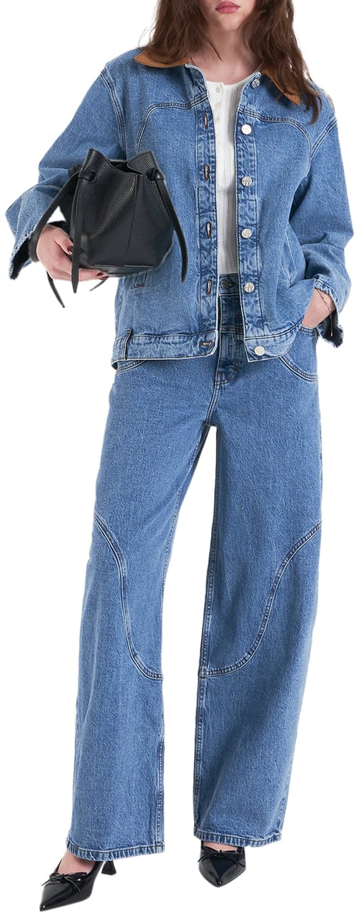 Arte Antwerp Wide leg jeans 'Napolen' Blauw