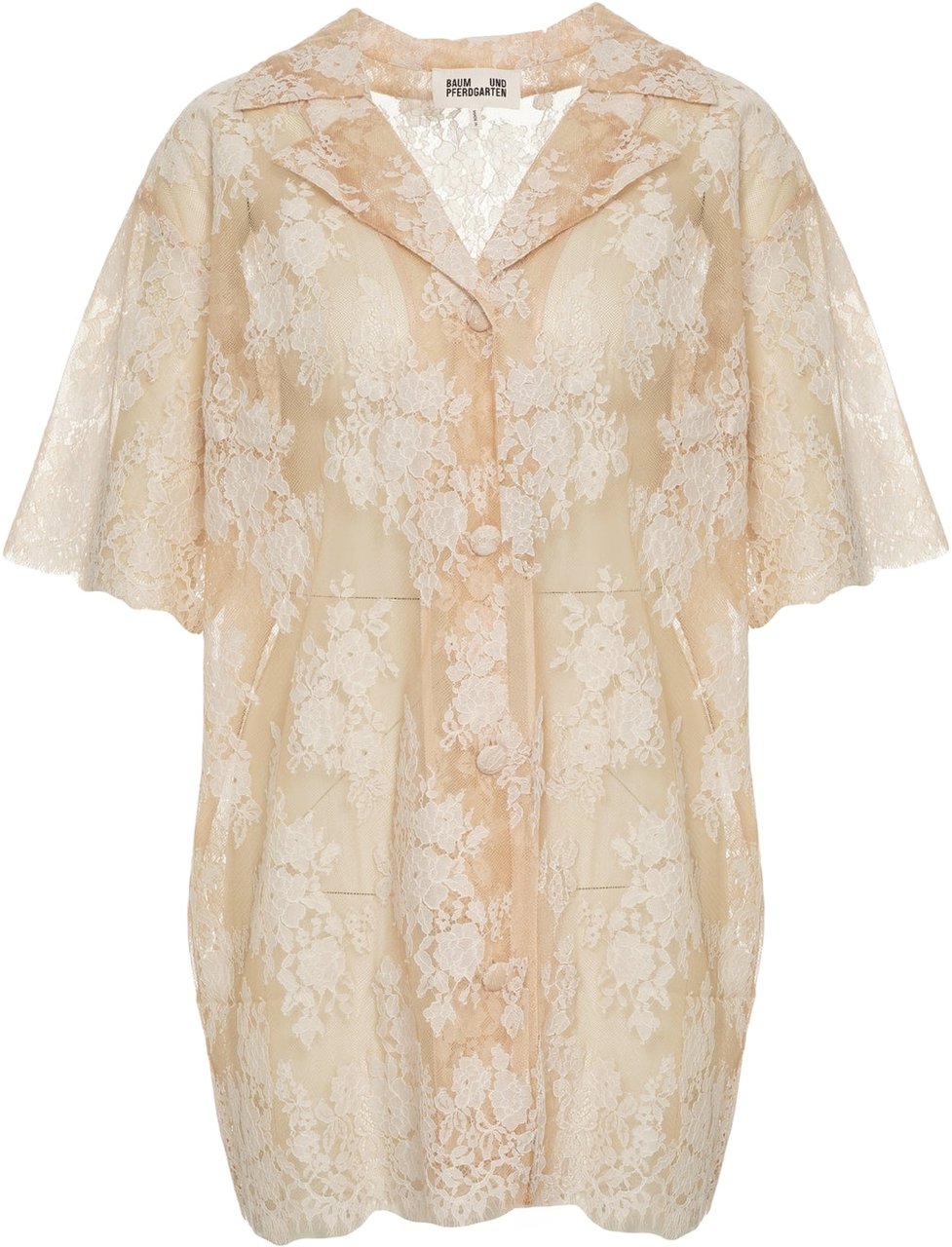 Arte Antwerp Lace blouse 'Mannica' Beige