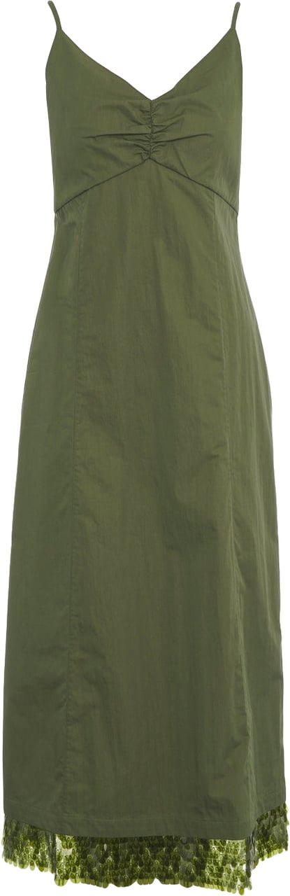 Arte Antwerp Maxi dress with sequins detail 'Atelia' Groen