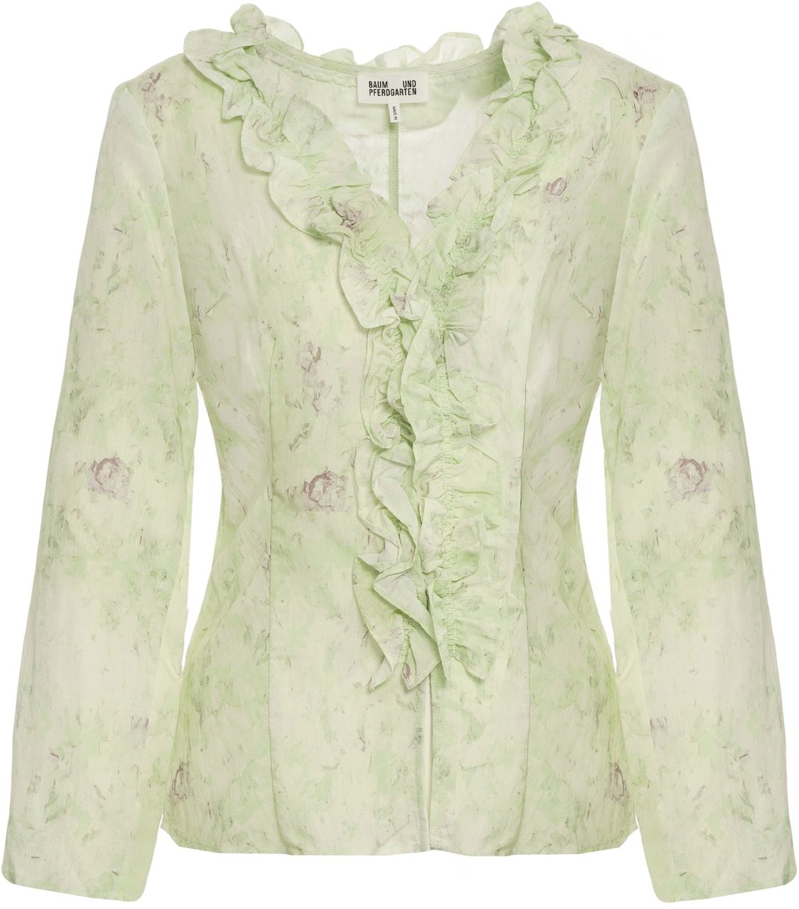 Arte Antwerp Blouse with floral pattern 'Majda' Groen
