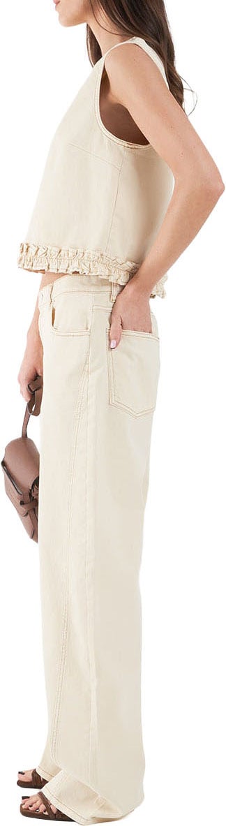 Arte Antwerp Cotton blend top 'Madie' Beige