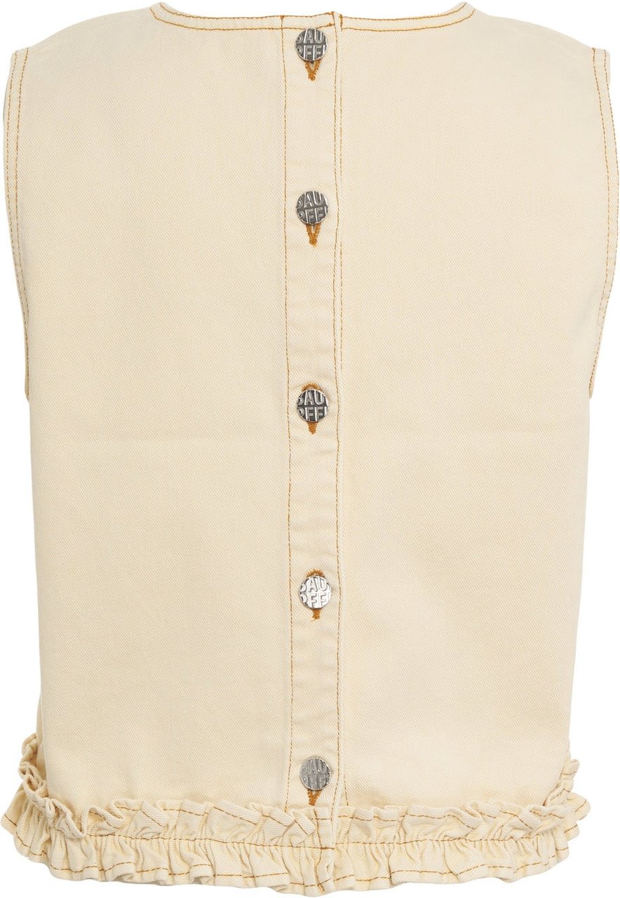 Arte Antwerp Cotton blend top 'Madie' Beige