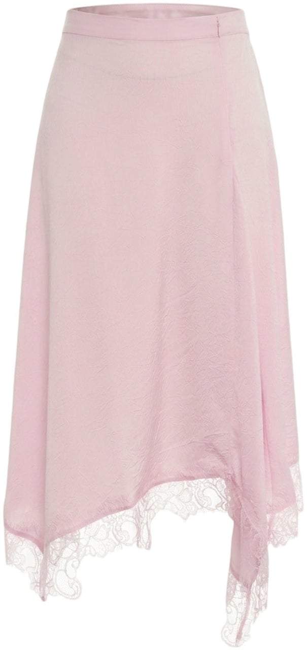 Arte Antwerp Asymmetrical midi skirt 'Sophie' Roze
