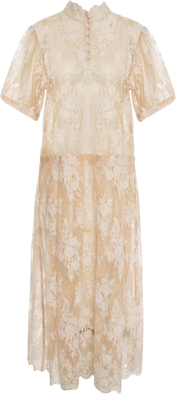 Arte Antwerp Lace maxi dress 'Alexia' Beige
