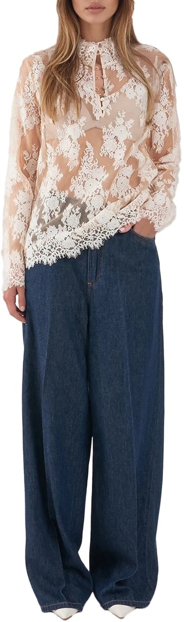 Arte Antwerp Lace blouse 'Meelah' Beige