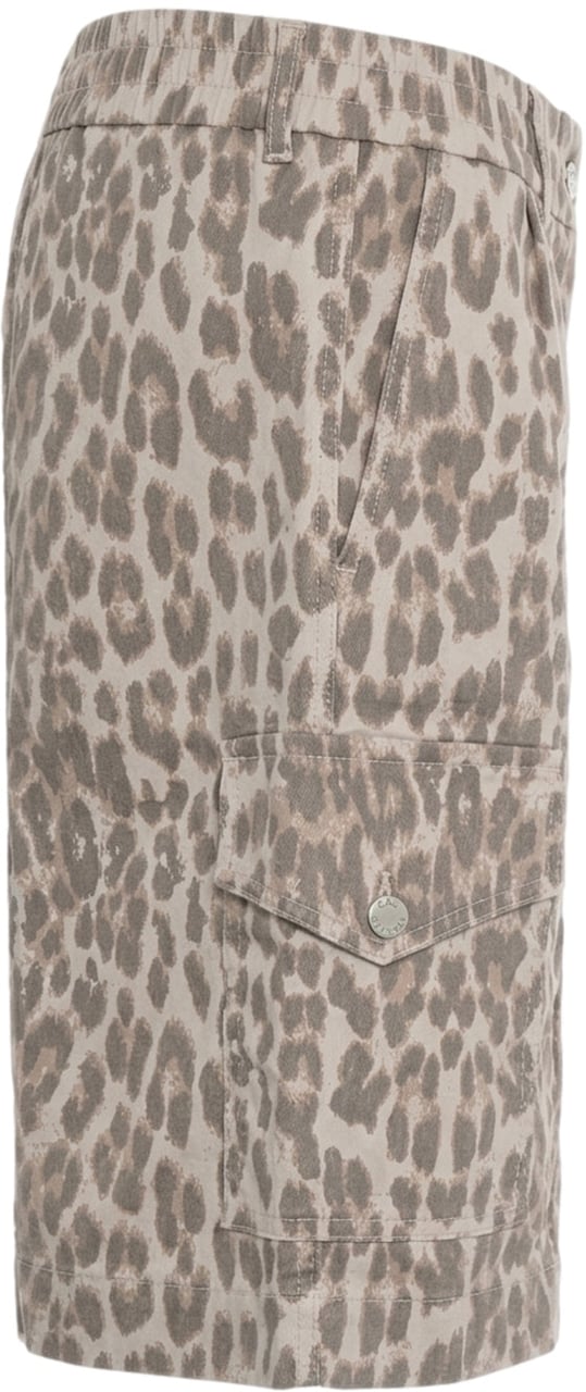 Arte Antwerp Bermuda mit animal print 'Neeto' Bruin