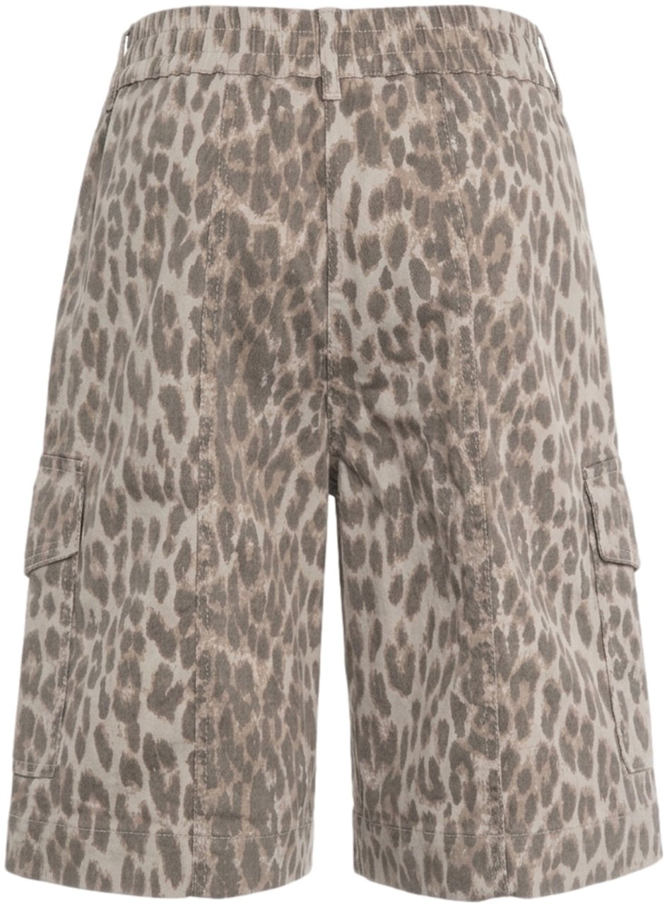 Arte Antwerp Bermuda mit animal print 'Neeto' Bruin