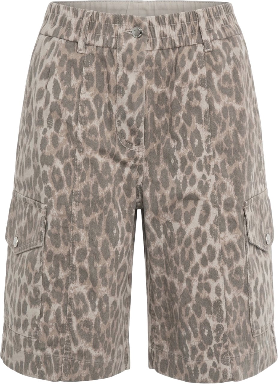Arte Antwerp Bermuda mit animal print 'Neeto' Bruin