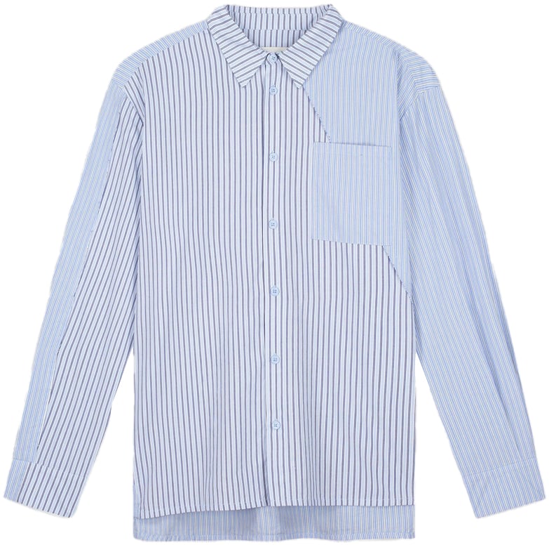 Arte Antwerp Camicia Assimetrical Striped Divers