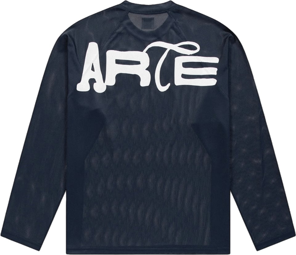 Arte Antwerp MESH AERO PATCH LONG SLEEVE T-SHIRT Navy