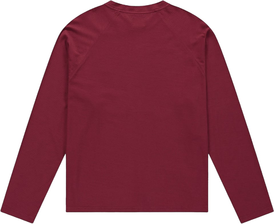 Arte Antwerp MESH AERO PATCH LONG SLEEVE T-SHIRT Maroon