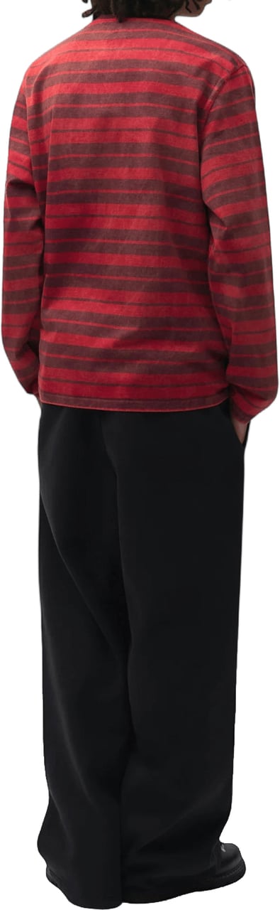 Arte Antwerp SUNFADE STRIPED LONG SLEEVE T-SHIRT Maroon