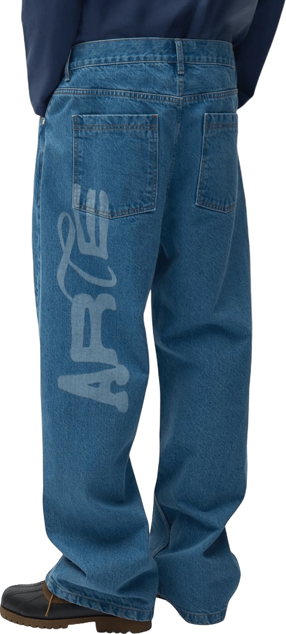 Arte Antwerp STENCIL UNIFORM JEANS Blauw