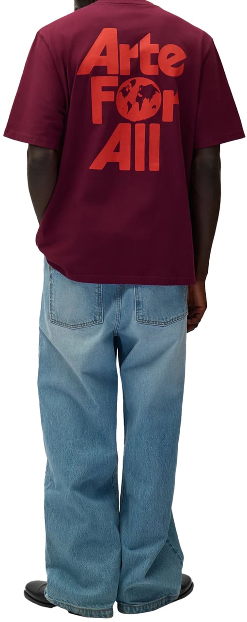 Arte Antwerp ARTE FOR ALL LOGO T-SHIRT BURGUNDY Rood