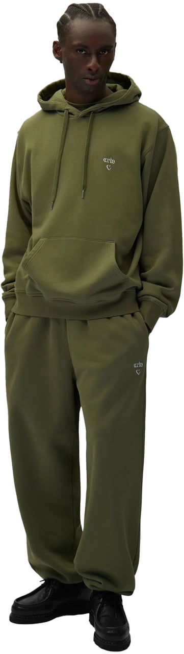 Arte Antwerp ARTE HEART HOODIE GREEN Groen