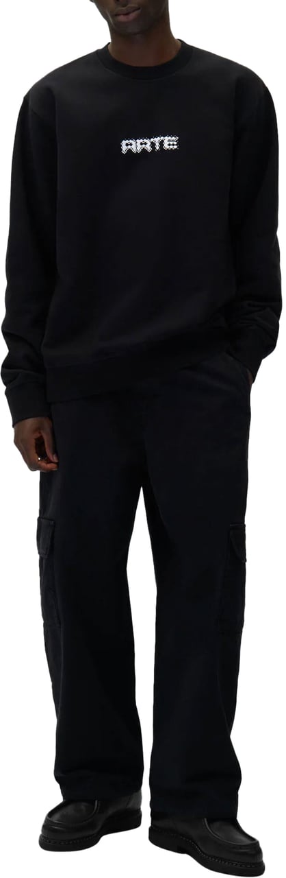 Arte Antwerp ARTE PIXEL LOGO SWEATER BLACK Zwart