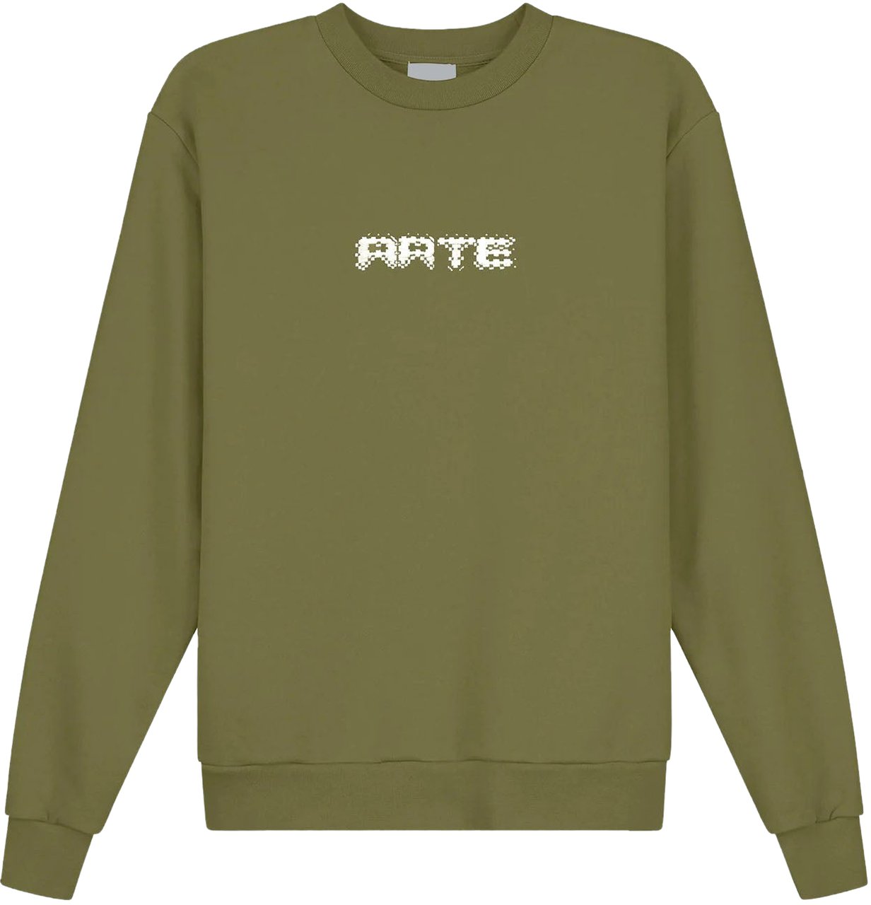 Arte Antwerp ARTE PIXEL LOGO SWEATER GREEN Groen
