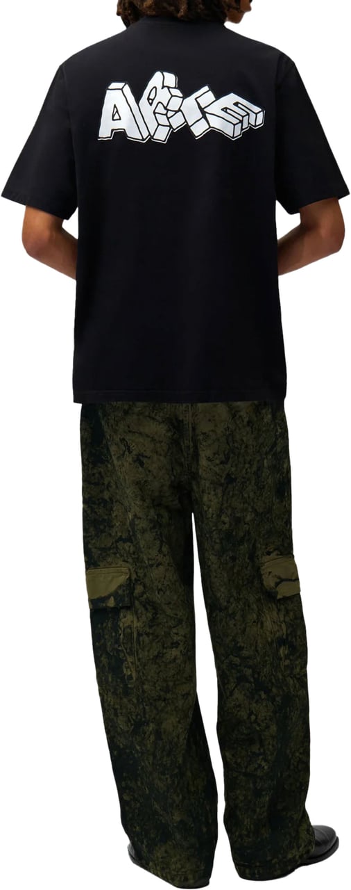 Arte Antwerp BLOCK PRINT LOGO T-SHIRT BLACK Zwart