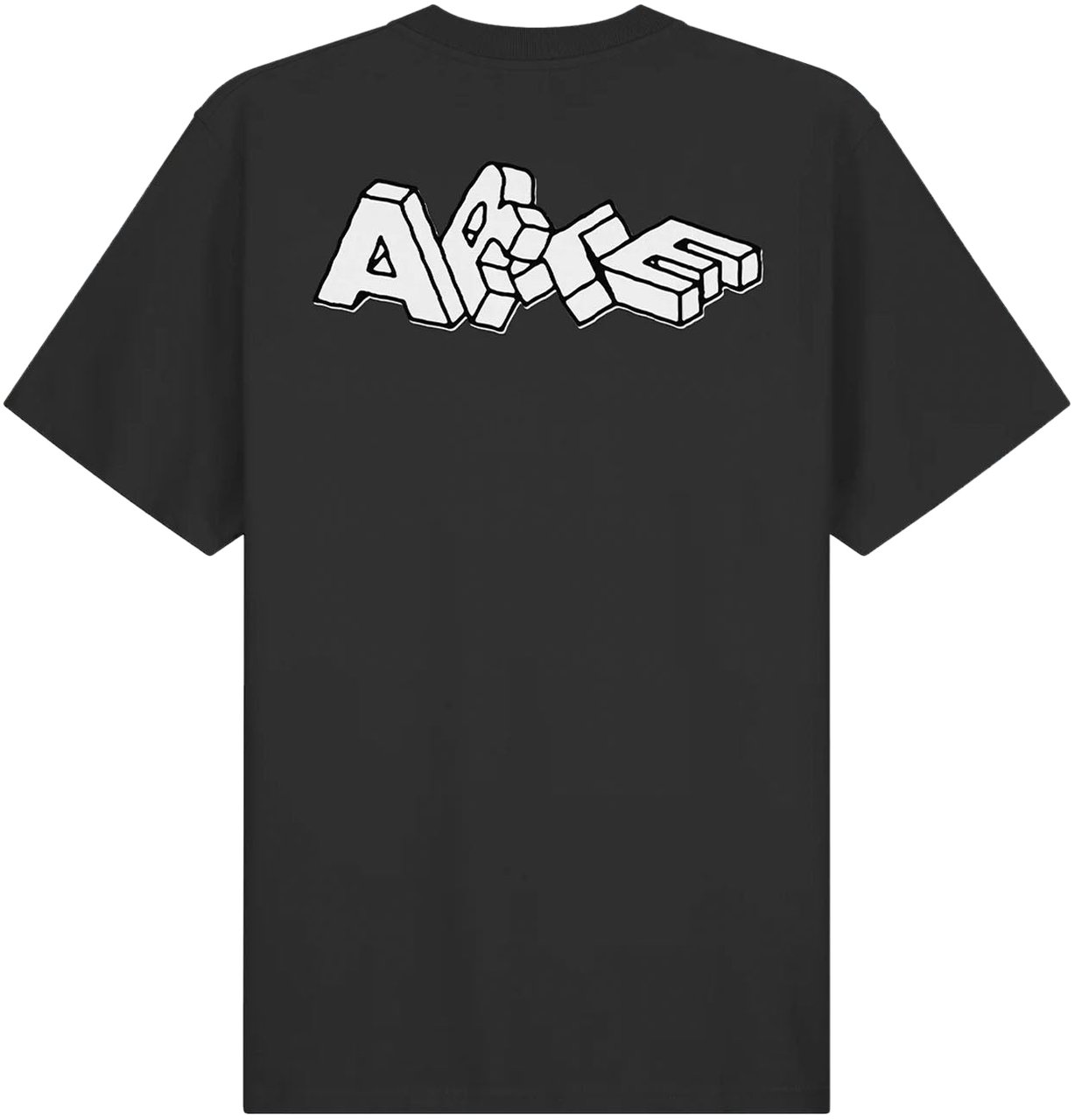 Arte Antwerp BLOCK PRINT LOGO T-SHIRT BLACK Zwart