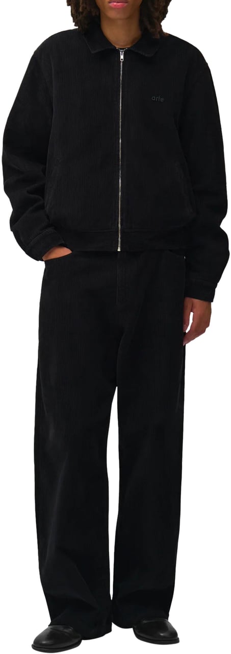 Arte Antwerp CORDUROY PANTS BLACK Zwart