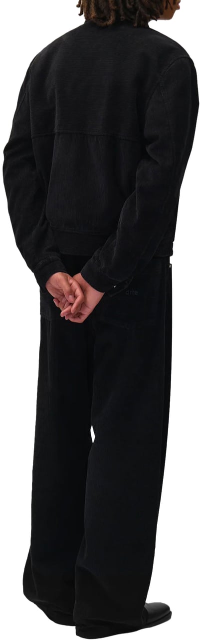 Arte Antwerp CORDUROY PANTS BLACK Zwart