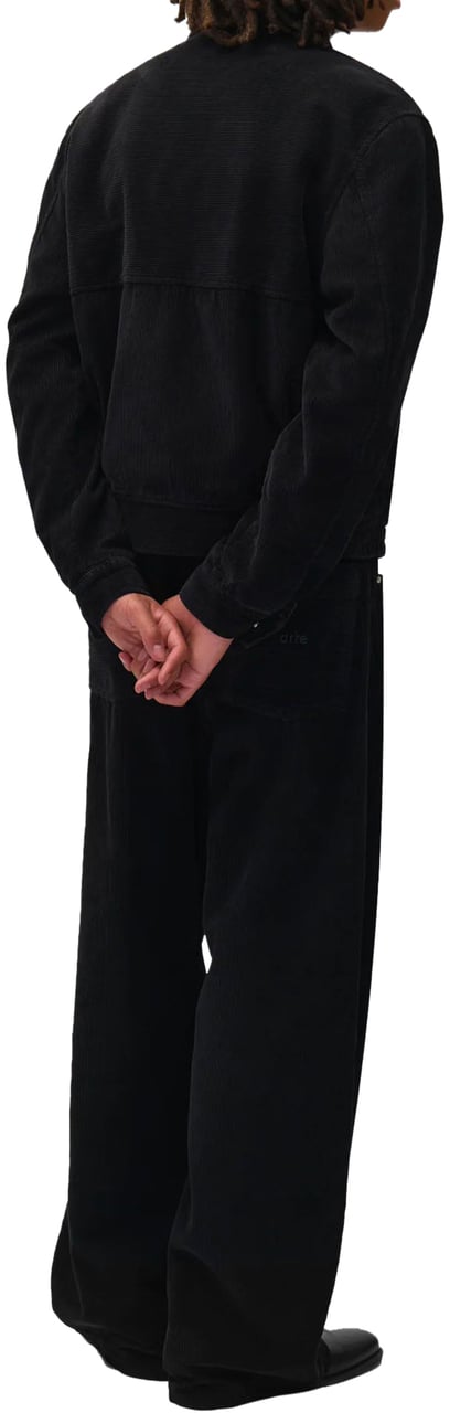 Arte Antwerp CORDUROY WORKER JACKET BLACK Zwart