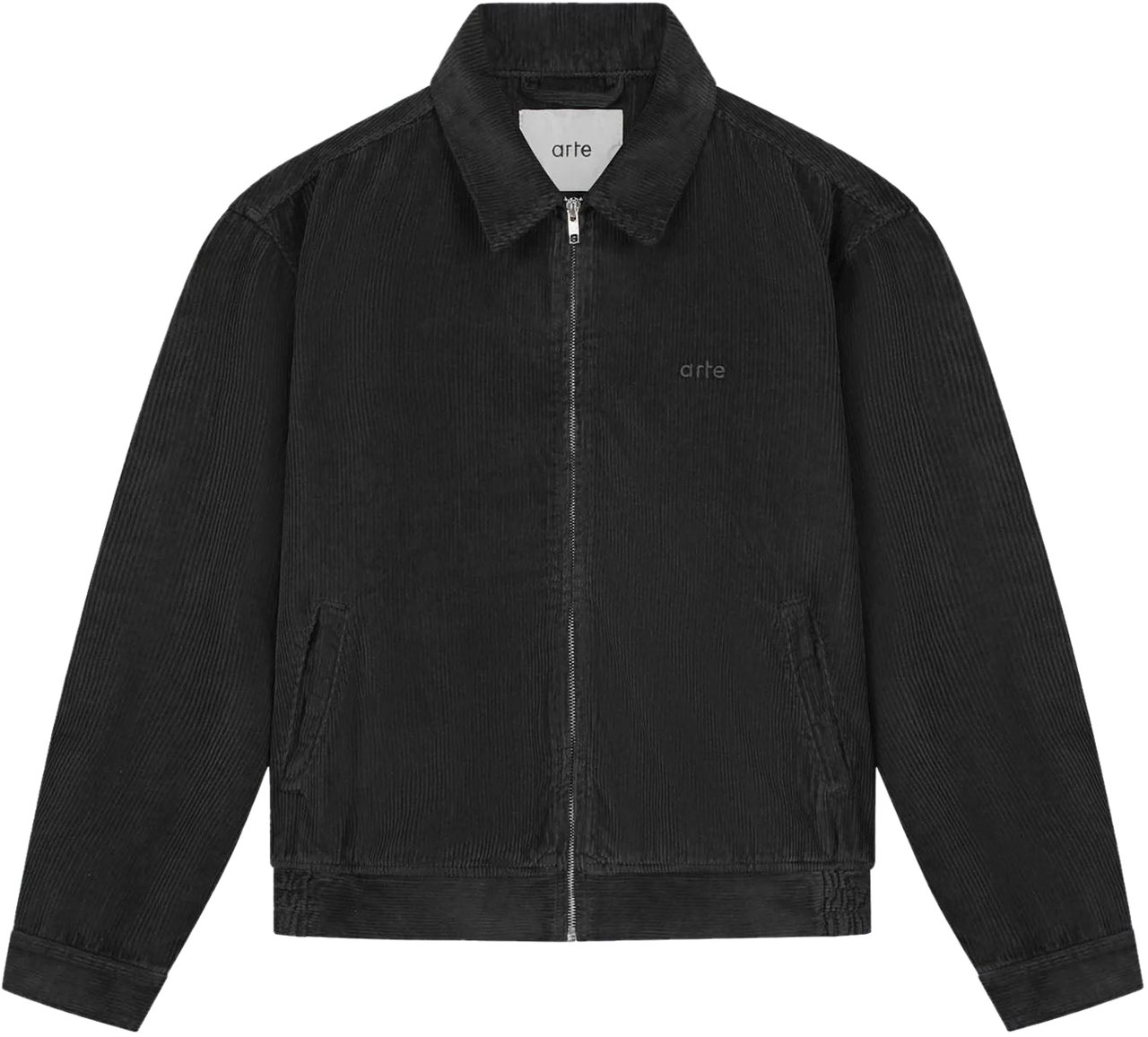 Arte Antwerp CORDUROY WORKER JACKET BLACK Zwart