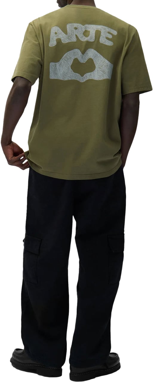 Arte Antwerp DIELS STITCH LOGO T-SHIRT GREEN Groen
