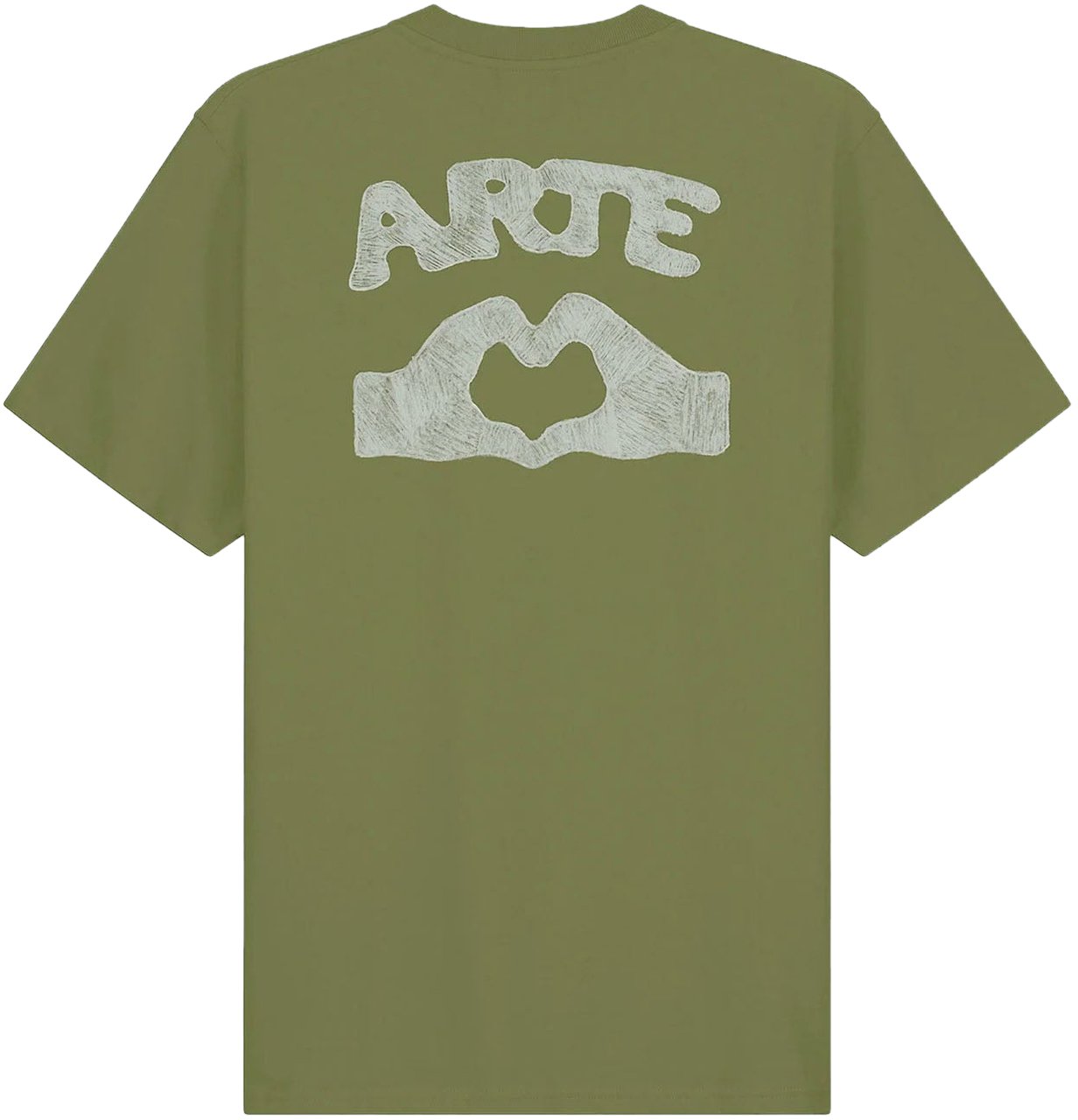 Arte Antwerp DIELS STITCH LOGO T-SHIRT GREEN Groen