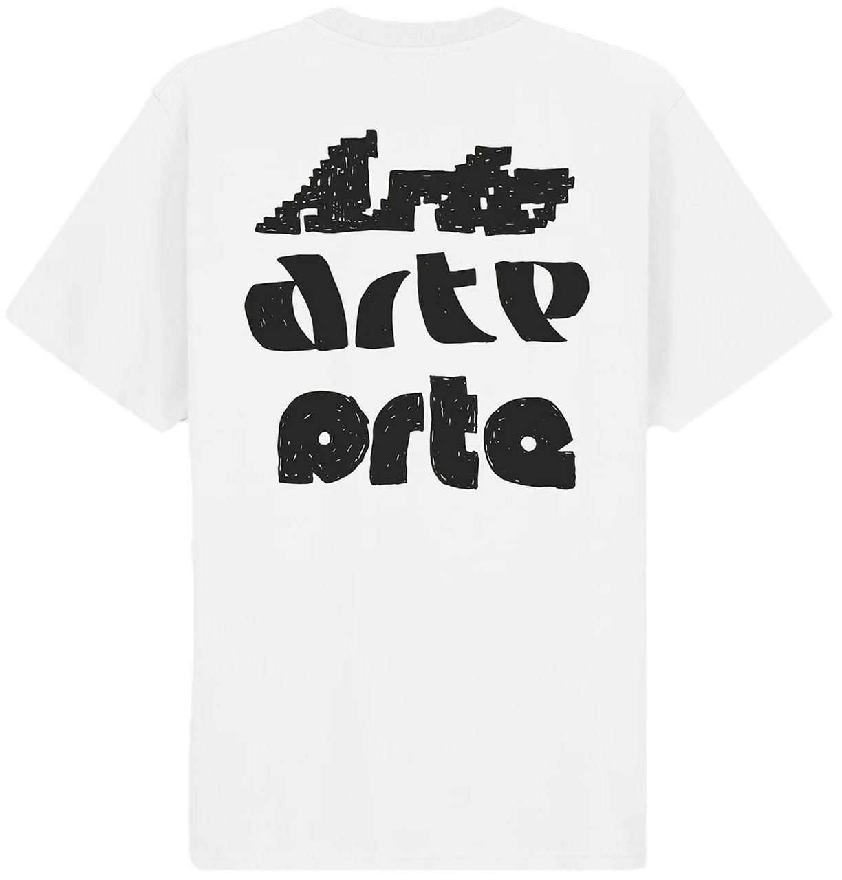 Arte Antwerp MULTI ARTE PRINT LOGO T-SHIRT WHITE Wit