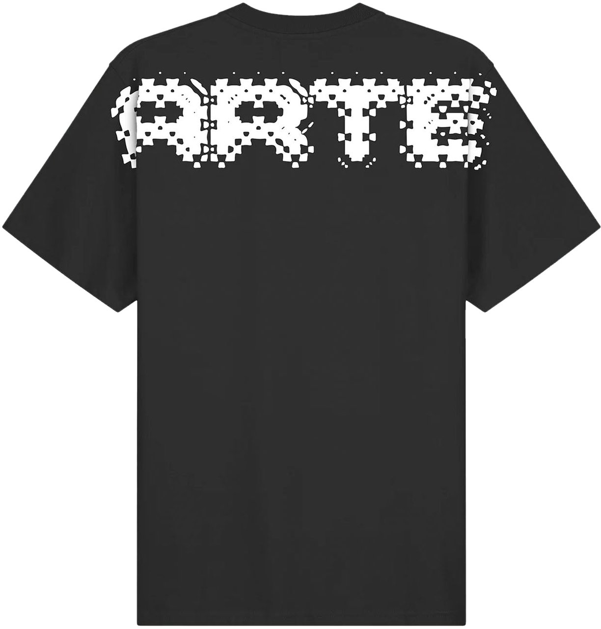 Arte Antwerp PIXEL BACK LOGO T-SHIRT BLACK Zwart