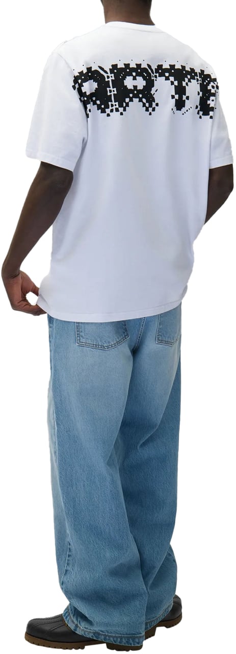 Arte Antwerp PIXEL BACK LOGO T-SHIRT WHITE Wit