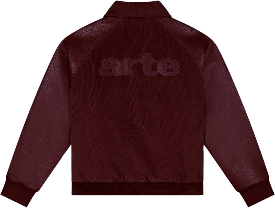 Arte Antwerp ARTE ANTWERP VARSITY JACKET BURGUNDY Rood