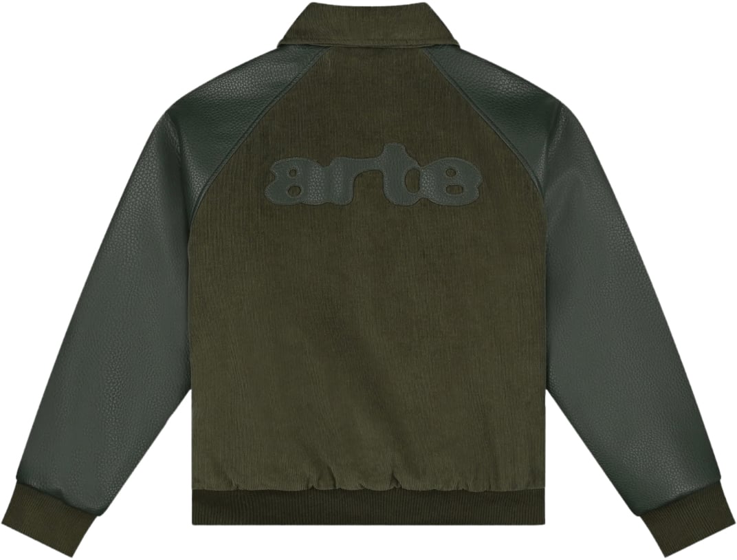Arte Antwerp ARTE ANTWERP VARSITY JACKET GREEN Groen