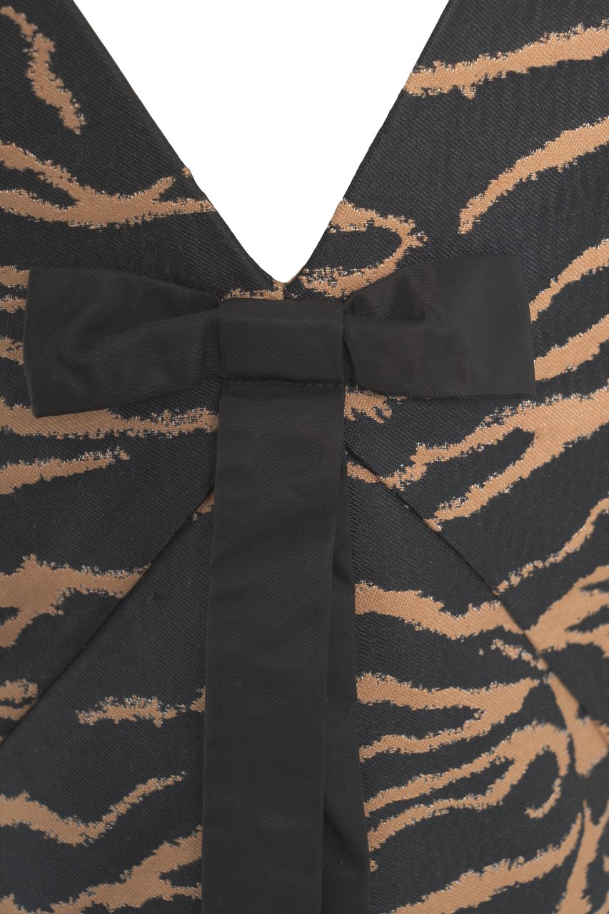 Arte Antwerp Animalier dress 'Avona' Zwart