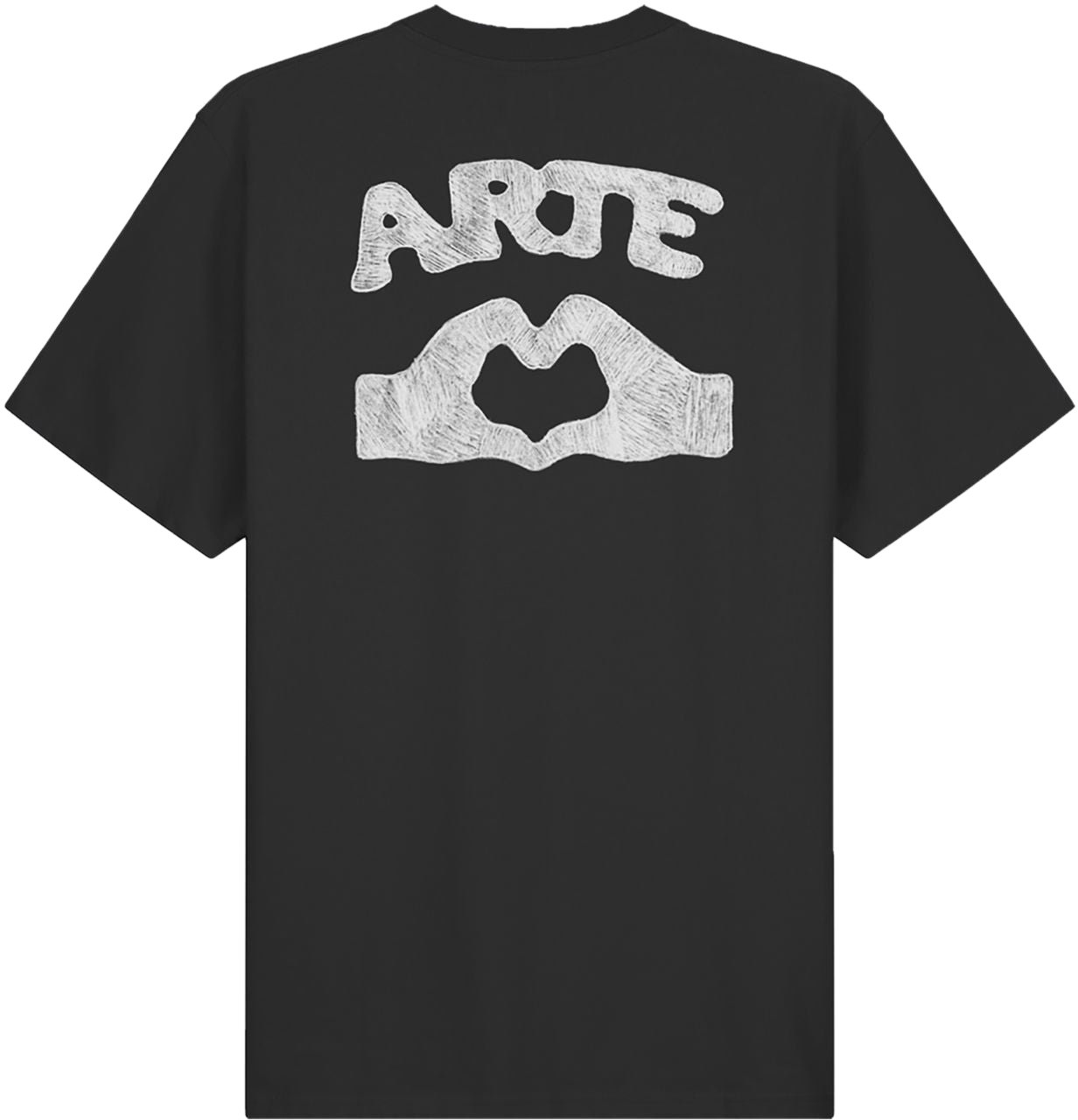 Arte Antwerp T-Shirt Diels Scribble Nera Zwart